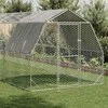 vištienos bėgimas su stogu 2,5x10x2,25 m cinkuoto plieno