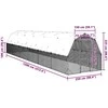 vištienos bėgimas su stogu 2,5x12x2,25 m cinkuoto plieno
