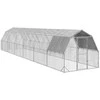 vištienos bėgimas su stogu 2,5x12x2,25 m cinkuoto plieno