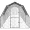 vištienos bėgimas su stogu 2,5x12x2,25 m cinkuoto plieno