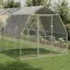 vištienos bėgimas su stogu 2,5x12x2,25 m cinkuoto plieno