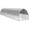 vištienos bėgimas su stogu 2,5x12x2,25 m cinkuoto plieno