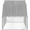 Vištienos bėgimas su stogu, 2,5x2x2,25m, galvanizuotas plienas