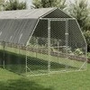 vištienos bėgimas su stogu 2,5x6x2,25 m cinkuoto plieno