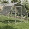 vištienos bėgimas su stogu 2,5x8x2,25 m cinkuoto plieno