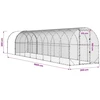 Vištų būdas Sidabrinė 1000 x 200 x 200 cm Galvanizuotas plienas
