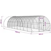 Vištų būdas Sidabrinė 1000 x 300 x 200 cm Galvanizuotas plienas