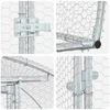 Vištų būdas Sidabrinė 1000 x 300 x 200 cm Galvanizuotas plienas