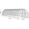 Vištų būdas Sidabrinė 1000 x 300 x 200 cm Galvanizuotas plienas