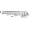 Vištų būdas Sidabrinė 1200 x 150 x 100 cm Galvanizuotas plienas