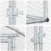 Vištų būdas Sidabrinė 1200 x 200 x 200 cm Galvanizuotas plienas