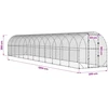 Vištų būdas Sidabrinė 1200 x 200 x 200 cm Galvanizuotas plienas