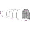 Vištų būdas Sidabrinė 1200 x 200 x 200 cm Galvanizuotas plienas