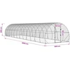 Vištų būdas Sidabrinė 1200 x 300 x 200 cm Galvanizuotas plienas