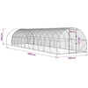 Vištų būdas Sidabrinė 1200 x 300 x 200 cm Galvanizuotas plienas
