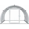 Vištų būdas Sidabrinė 200 x 150 x 100 cm Galvanizuotas plienas