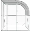 Vištų būdas Sidabrinė 200 x 200 x 215 cm Galvanizuotas plienas
