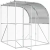 Vištų būdas Sidabrinė 200 x 200 x 215 cm Galvanizuotas plienas