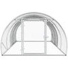 Vištų būdas Sidabrinė 400 x 150 x 100 cm Galvanizuotas plienas