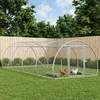 Vištų būdas Sidabrinė 400 x 150 x 100 cm Galvanizuotas plienas