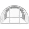Vištų būdas Sidabrinė 400 x 150 x 100 cm Galvanizuotas plienas