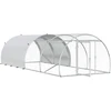 Vištų būdas Sidabrinė 400 x 150 x 100 cm Galvanizuotas plienas