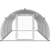 Vištų būdas Sidabrinė 400 x 150 x 100 cm Galvanizuotas plienas