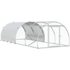 Vištų būdas Sidabrinė 400 x 150 x 100 cm Galvanizuotas plienas