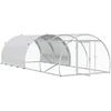 Vištų būdas Sidabrinė 400 x 150 x 100 cm Galvanizuotas plienas