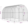 Vištų būdas Sidabrinė 400 x 200 x 200 cm Galvanizuotas plienas