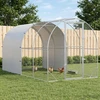 Vištų būdas Sidabrinė 400 x 200 x 200 cm Galvanizuotas plienas