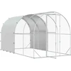 Vištų būdas Sidabrinė 400 x 200 x 200 cm Galvanizuotas plienas