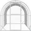 Vištų būdas Sidabrinė 400 x 200 x 200 cm Galvanizuotas plienas