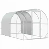 Vištų būdas Sidabrinė 400 x 200 x 200 cm Galvanizuotas plienas