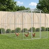 Vištų būdas Sidabrinė 400 x 200 x 200 cm Galvanizuotas plienas
