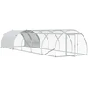Vištų būdas Sidabrinė 600 x 150 x 100 cm Galvanizuotas plienas