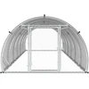 Vištų būdas Sidabrinė 600 x 150 x 100 cm Galvanizuotas plienas