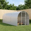 Vištų būdas Sidabrinė 600 x 200 x 200 cm Galvanizuotas plienas