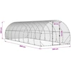 Vištų būdas Sidabrinė 800 x 300 x 200 cm Galvanizuotas plienas