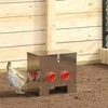 Vištų lesykla 2 pcs Sidabro 40,5 x 25 x 38 cm Cinkuota plienas
