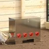 Vištų lesykla 2 pcs Sidabro 60,5 x 29 x 51 cm Cinkuota plienas