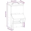 Vištų lesykla Sidabro 20 x 25 x 35 cm Cinkuota plienas