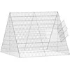 Vištų narvas Sidabro 110 x 100 x 85 cm Cinkuota plienas
