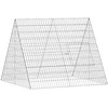 Vištų narvas Sidabro 110 x 100 x 85 cm Cinkuota plienas