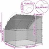 Vištų narvas Sidabrinė 2 x 2 x 2 m Galvanizuotas plienas