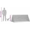 Vištų narvas Sidabro 215 x 100 x 85 cm Cinkuota plienas