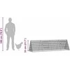 Vištų narvas Sidabrinė 215 x 55 x 55 cm Galvanizuotas plienas