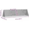 Vištų narvas Sidabrinė 215 x 55 x 55 cm Galvanizuotas plienas
