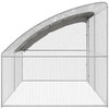 Vištų narvas 2 pcs Sidabro 400 x 200 x 200 cm Plienas ir PE