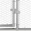 Vištų narvas 2 pcs Sidabro 400 x 200 x 200 cm Plienas ir PE
